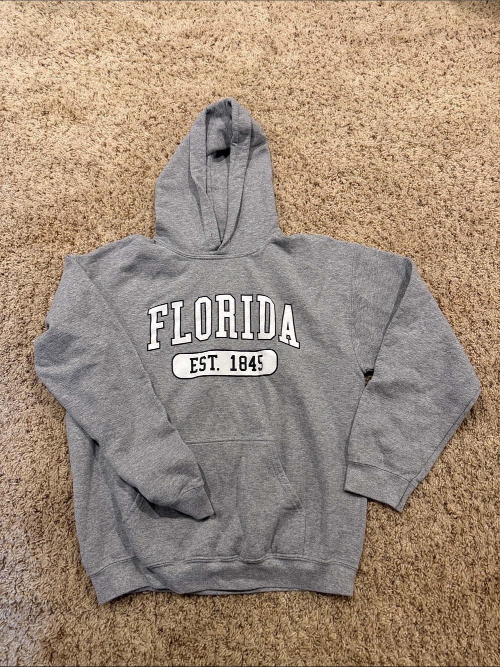 Gildan Gray 'Florida EST. 1845' Hooded Sweatshirt